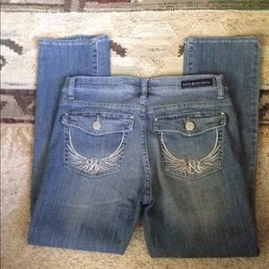 Rock & republic Kendall jeans 10 nice pockets light blue